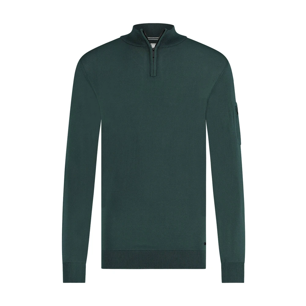 Born With Appetite Race Halfzip Pullover Green Heren