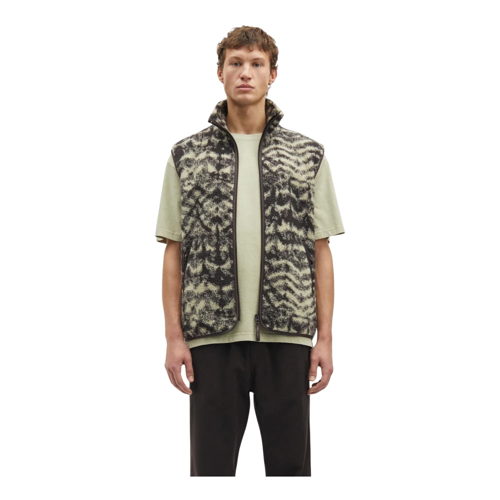 Samsøe Scandinavische Zip Vest AOP Multicolor Heren