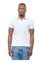 polo-stretch-en-coton-blanc