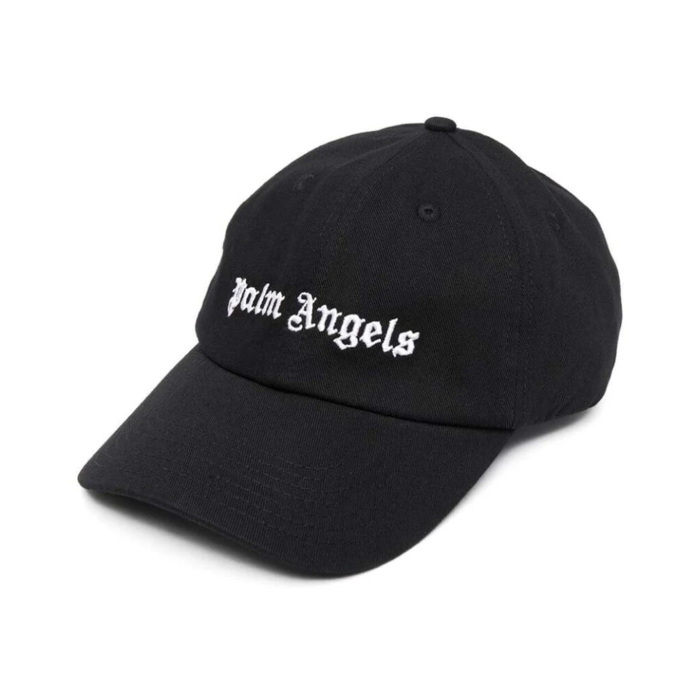 Palm Angels Cap met geborduurd logo Black Heren