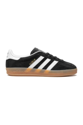 Svarta Gazelle Sneakers med Vita Detaljer