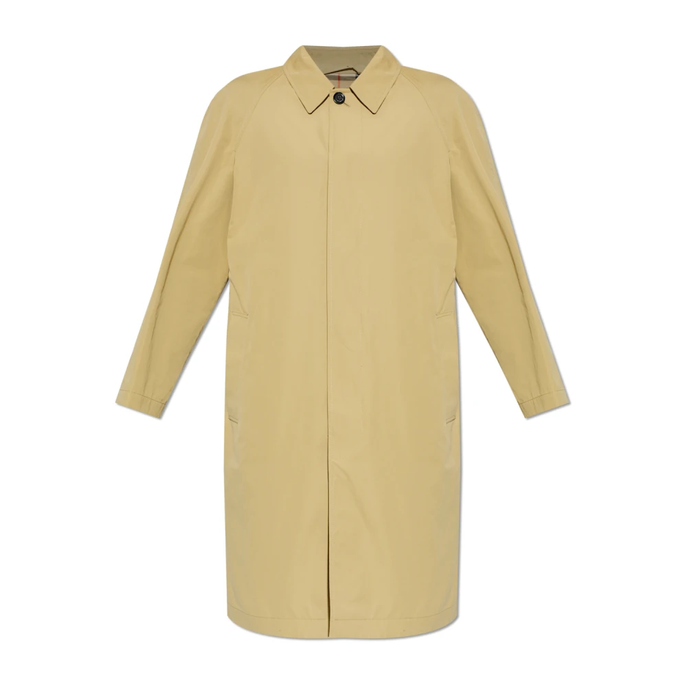 Burberry Men's Beige Parkbury Coat - Single-Breasted Coats - L- Coats