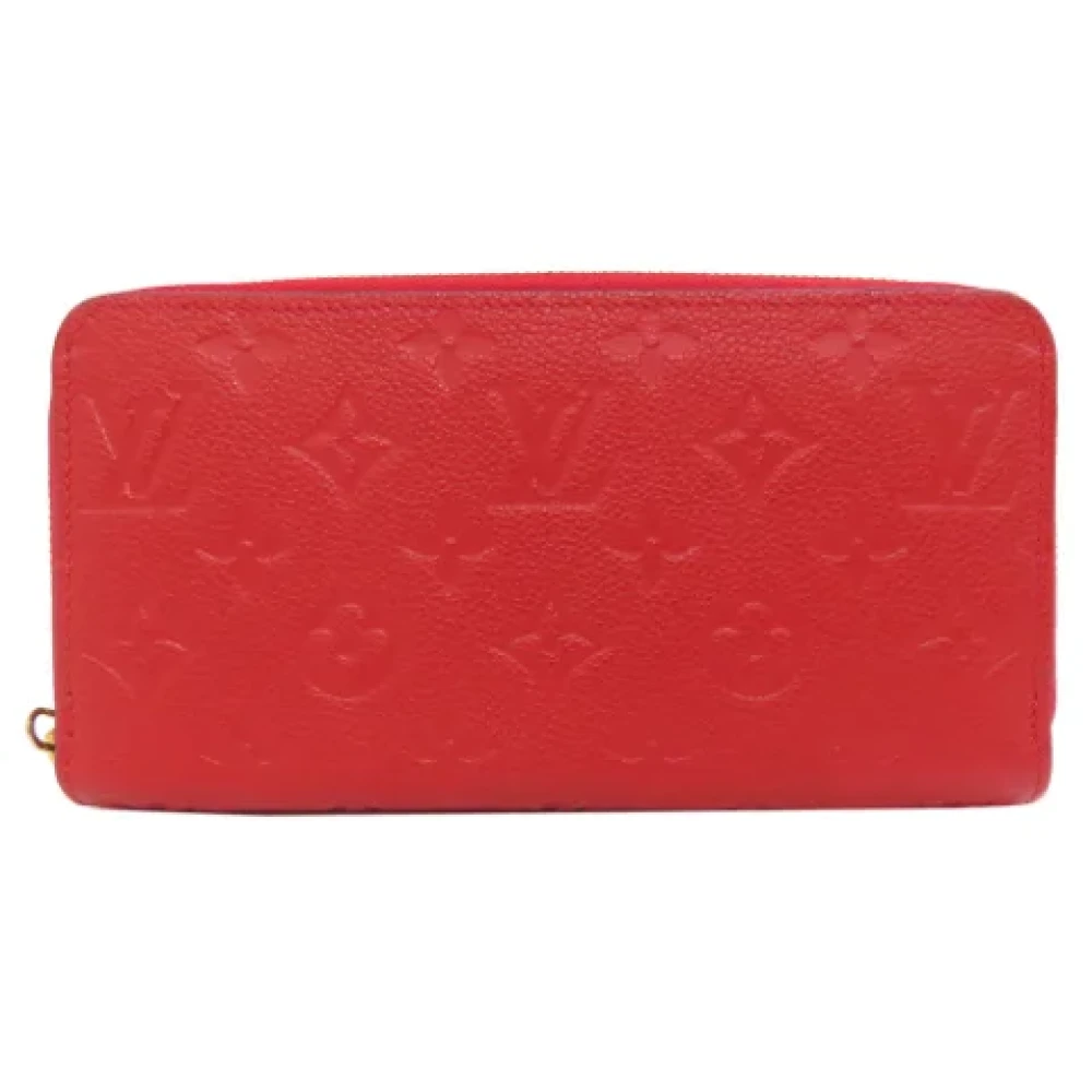 Louis Vuitton Vintage Pre-owned Leather wallets Red Dames