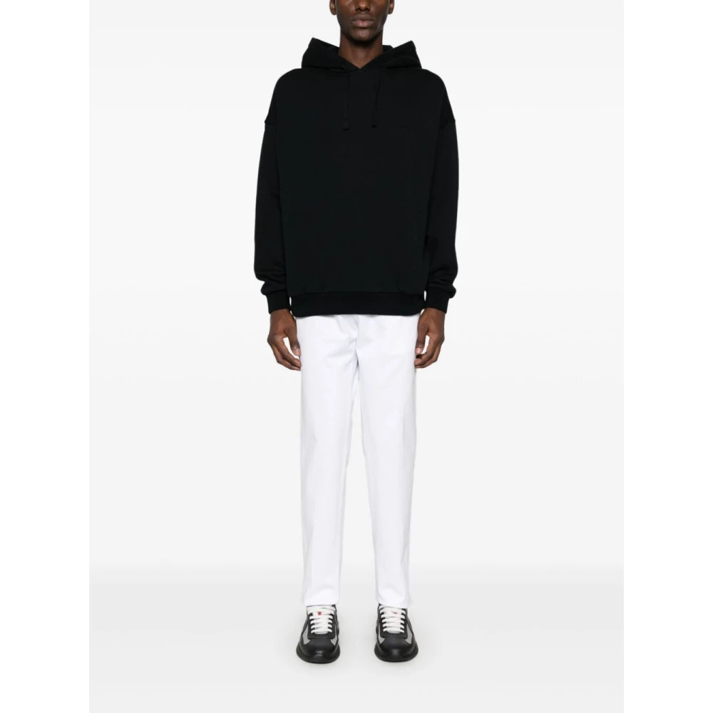 Ermenegildo Zegna Zwarte hoodie met logoborduursel Black Heren