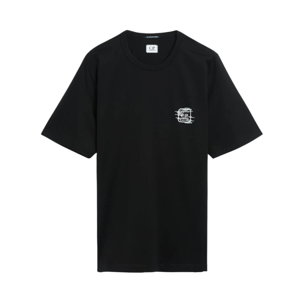 C.P. Company Zwart Katoenen T-Shirt Regular Fit Black Heren