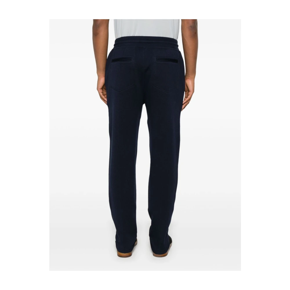 BRUNELLO CUCINELLI Blauwe Broek voor Mannen Blue Heren