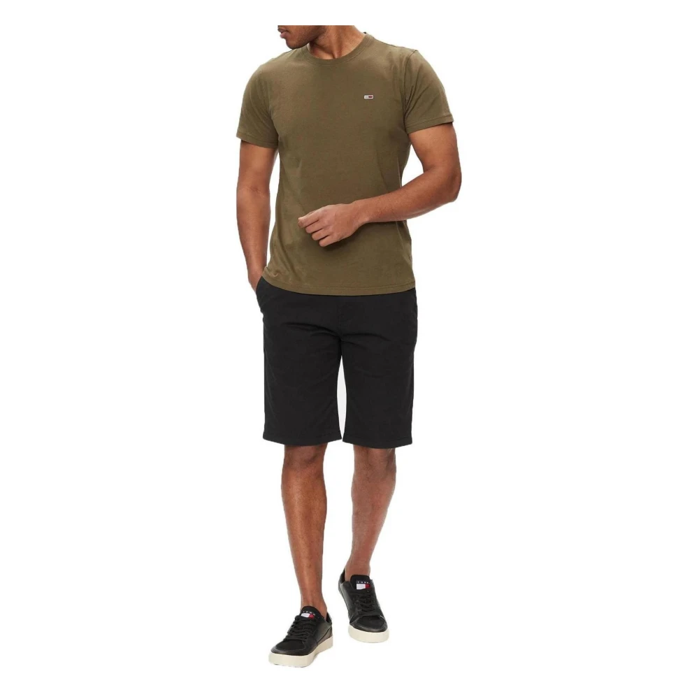 Tommy Jeans Zwarte ritsbroek voor mannen Black Heren