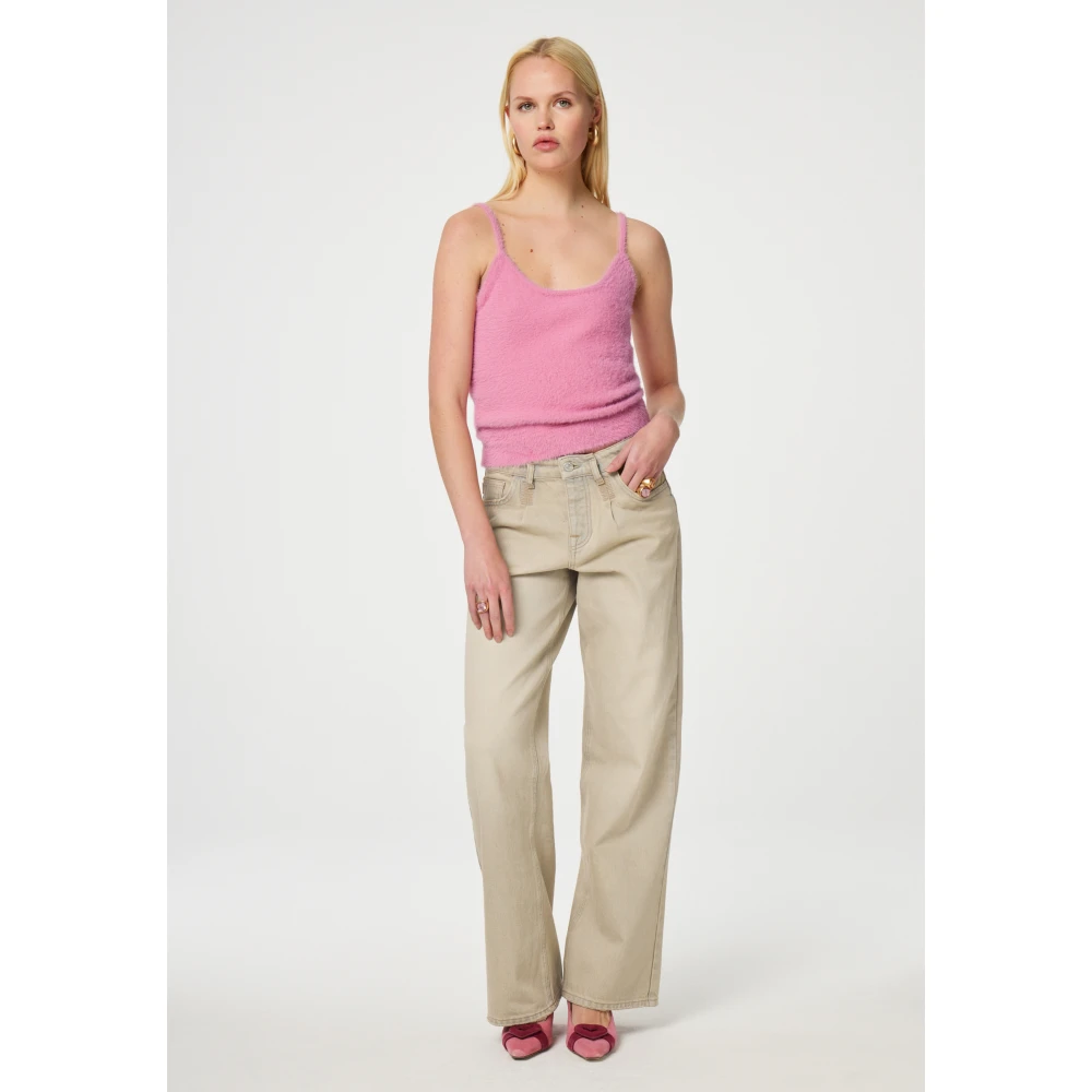 Fabienne Chapot Roze Ronde Hals Dames Top Pink Dames