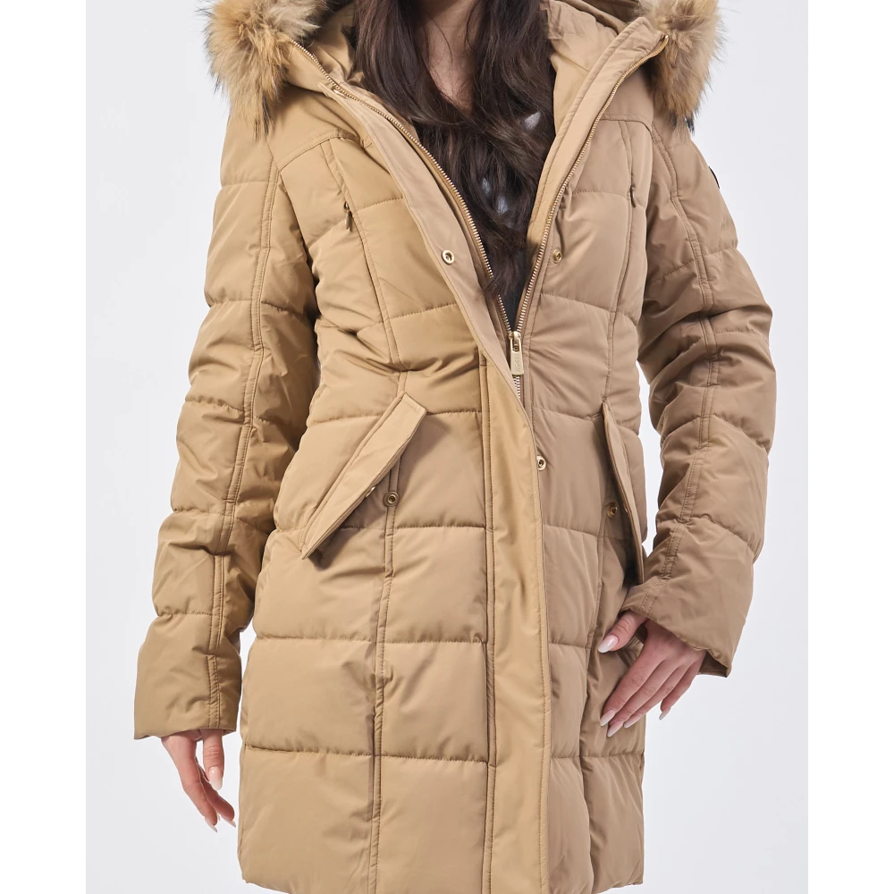 YES ZEE Kameel Winterjas Stijlvolle Mode Brown Dames