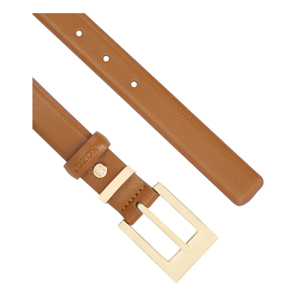 Kazar Smalle bruin natuurlederen riem Brown Dames