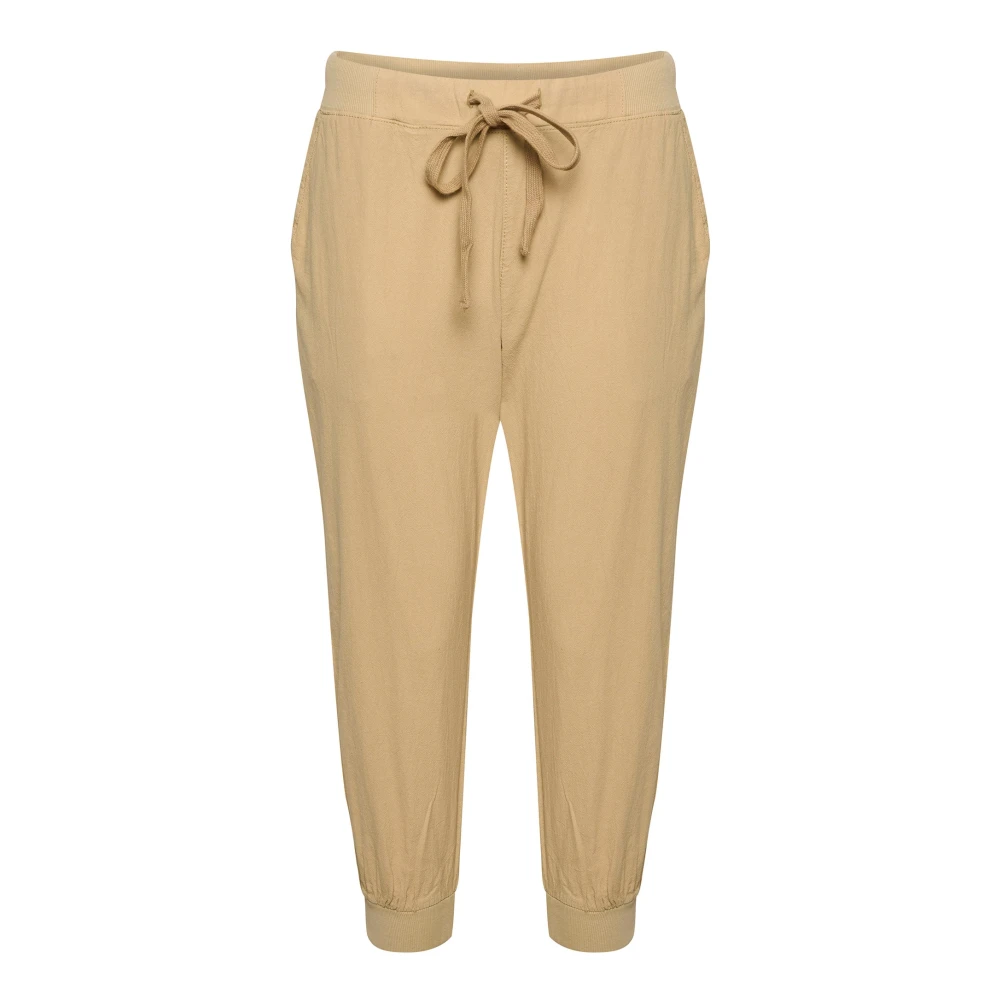 Kaffe Donna Beige Pantaloni Da Naya Capri - Immagine 2