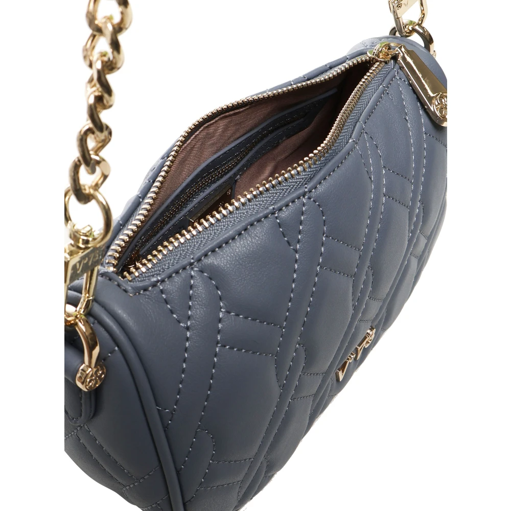 V73 Denim Maxi Gewatteerde Tas met Rits Blue Dames