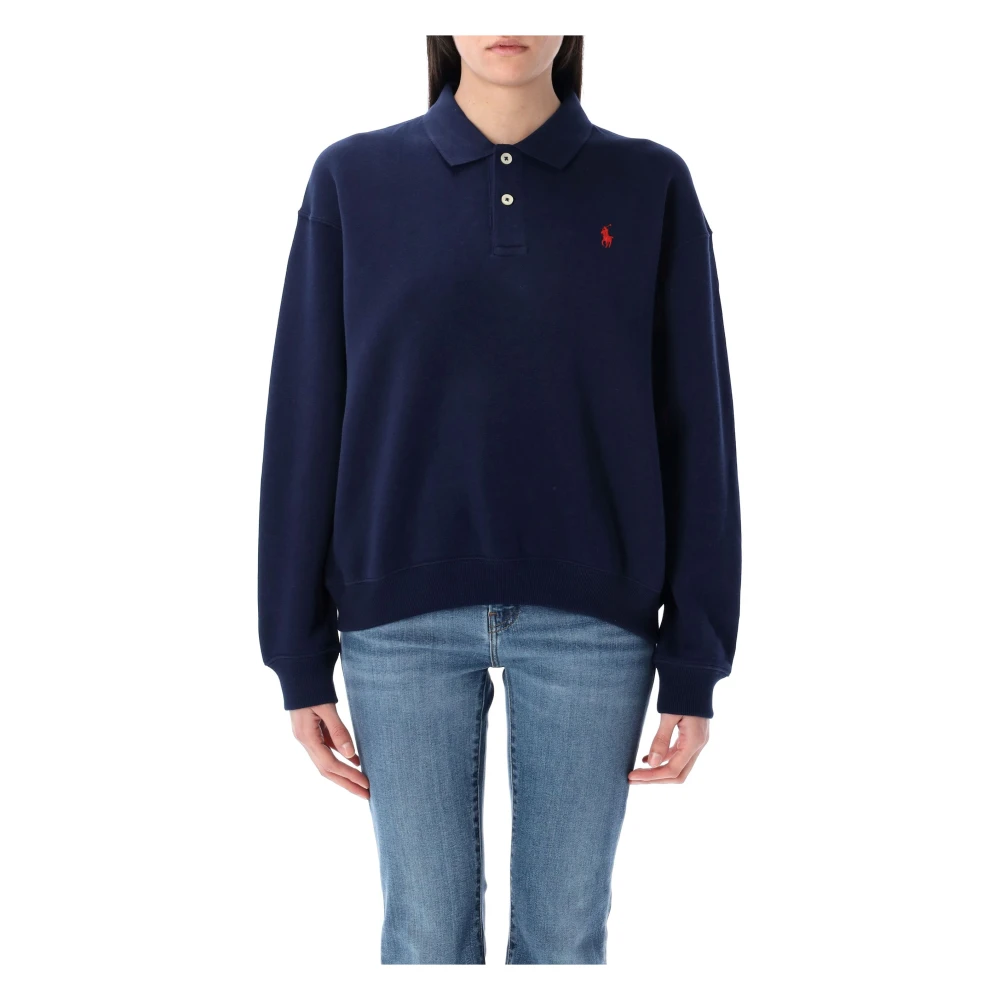 Polo Ralph Lauren Women's Blue Polo Fleece - Sweatshirts - Xs - Sweatshirts & Hoodies