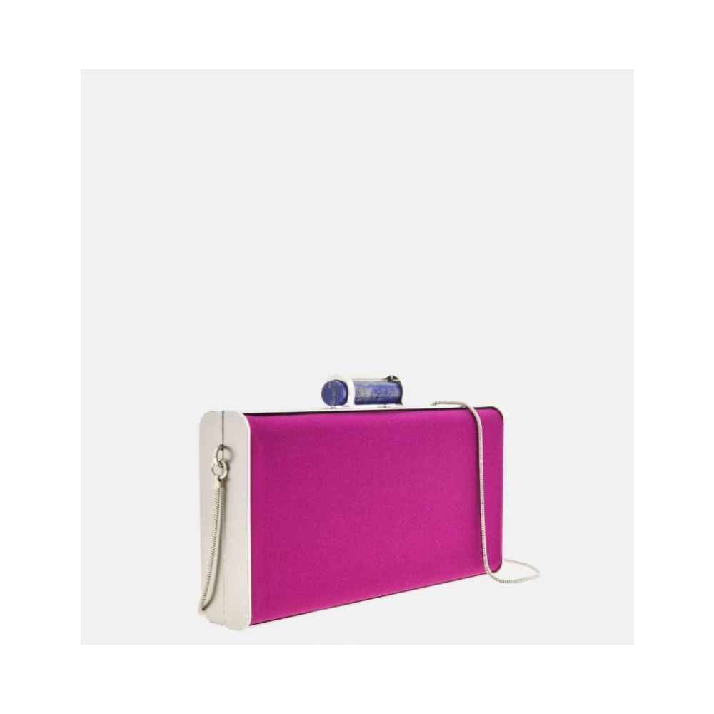 Carolina Herrera Scala Insignia Clutch Tas Pink Dames