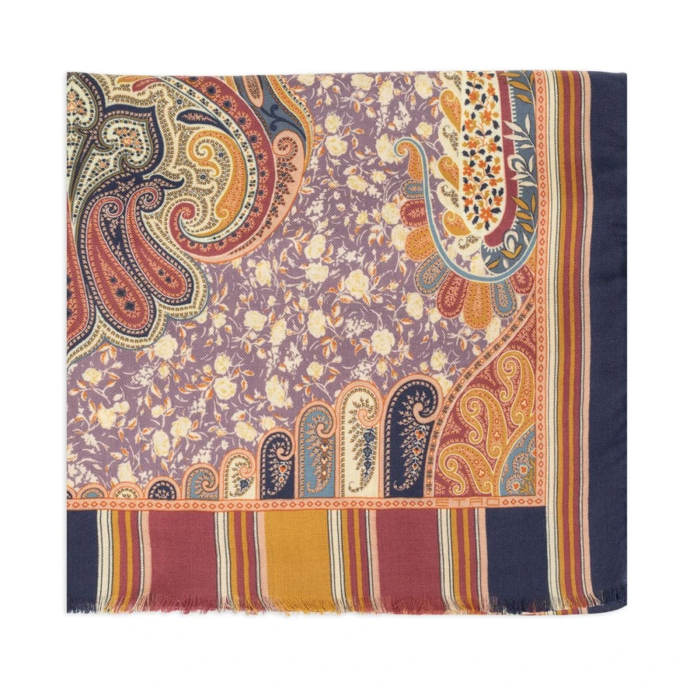 ETRO Grafische Print Multicolor Sjaal Multicolor Dames