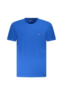 t-shirt-en-coton-bleu-col-rond