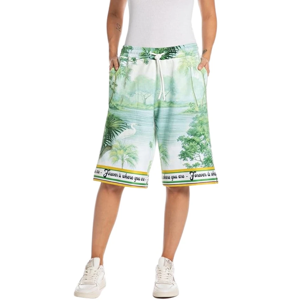Replay Casual Sweat Shorts voor Mannen Multicolor Dames