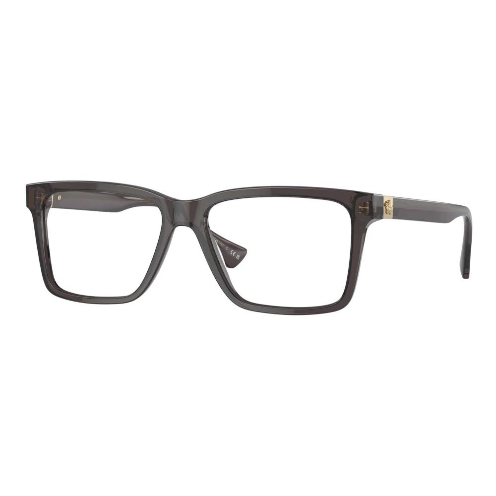 Versace Transparent Grey Eyewear Frames Gray Unisex