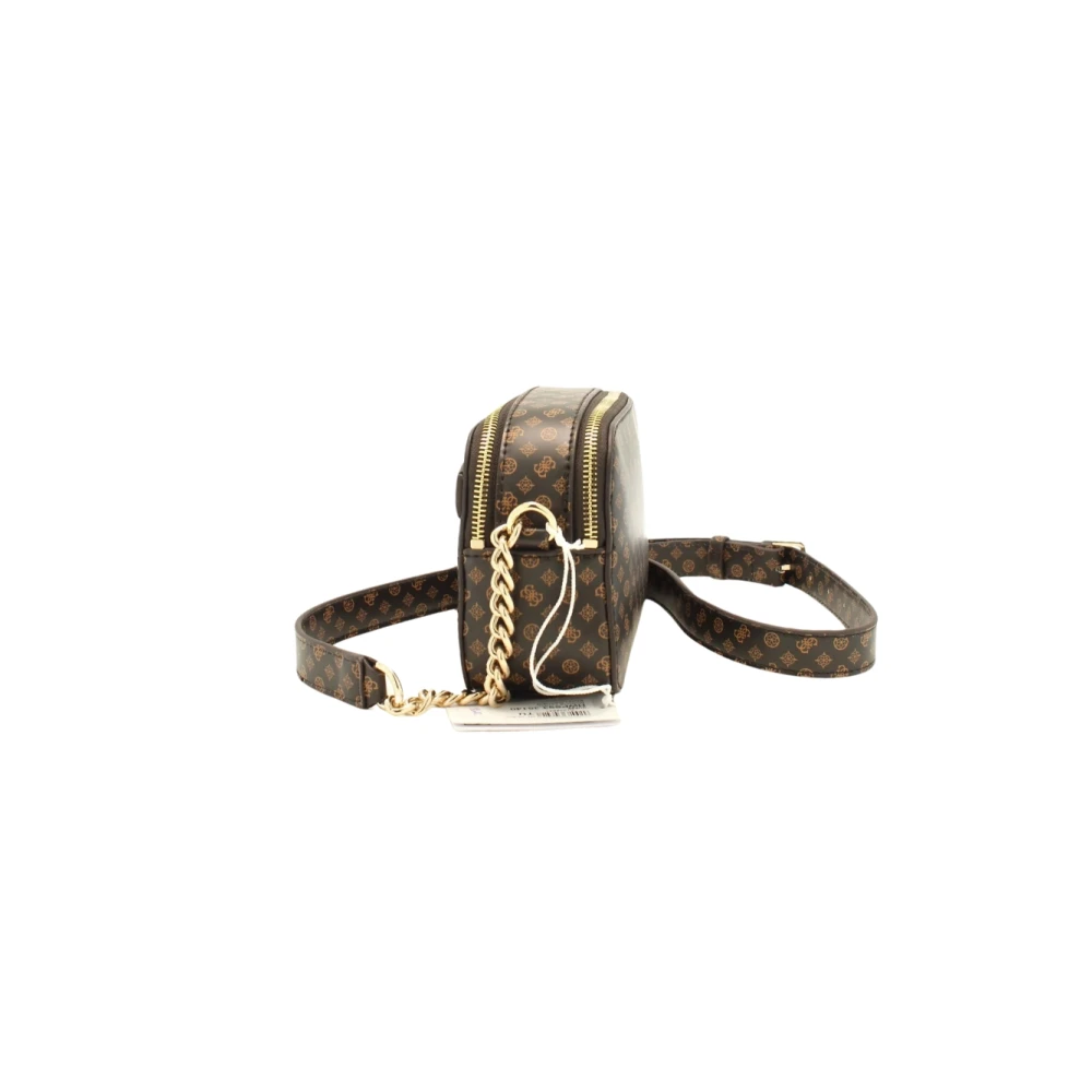 Guess Bruine Crossbody Tas Arlena Camera Stijl Brown Dames