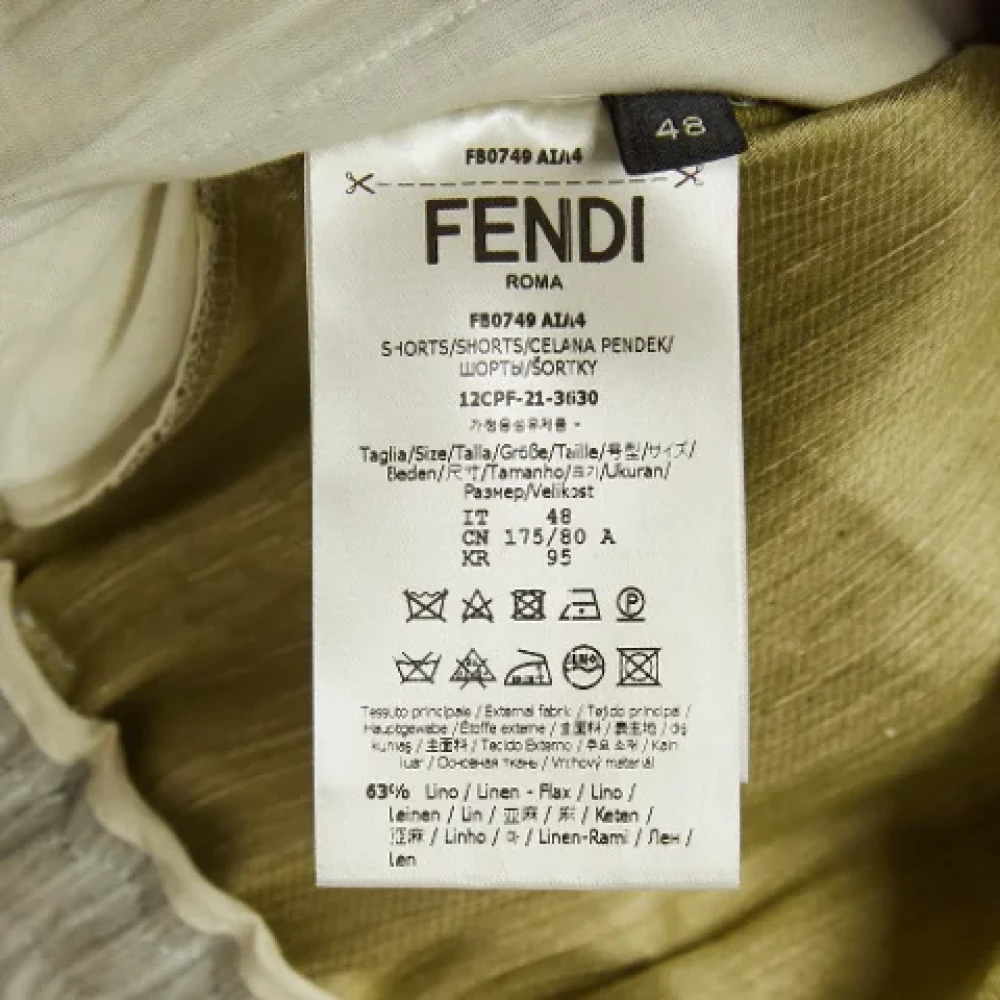 Fendi Vintage Pre-owned Fabric bottoms Multicolor Heren