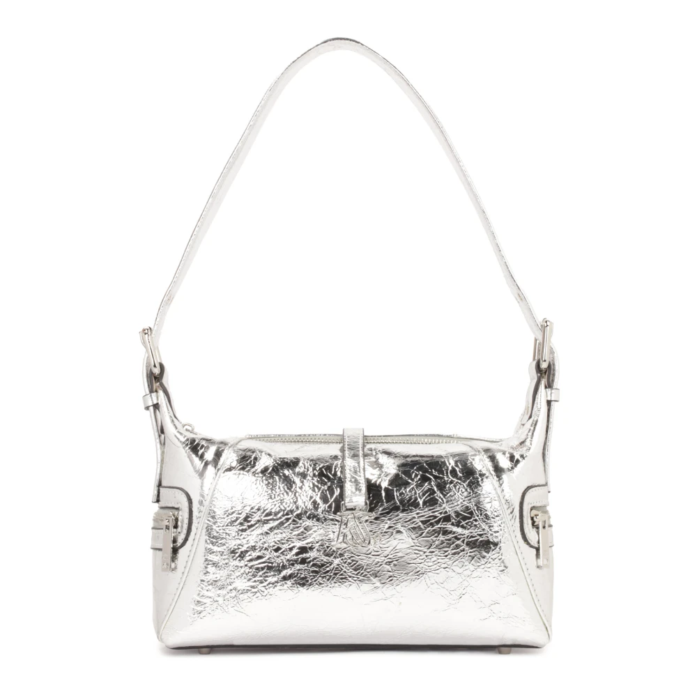 Kazar Studio Zilver metallic leren handtas Gray Dames
