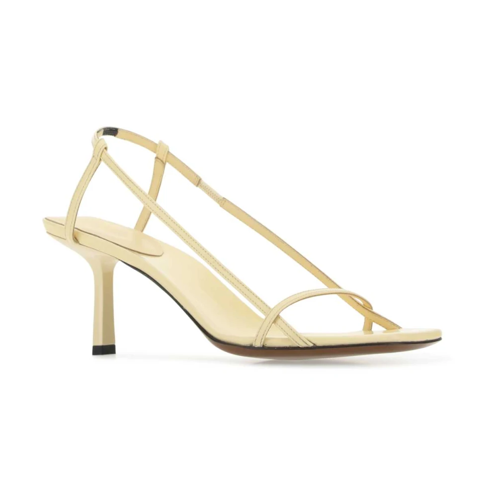 Neous Crème lederen merga -sandalen Yellow Dames