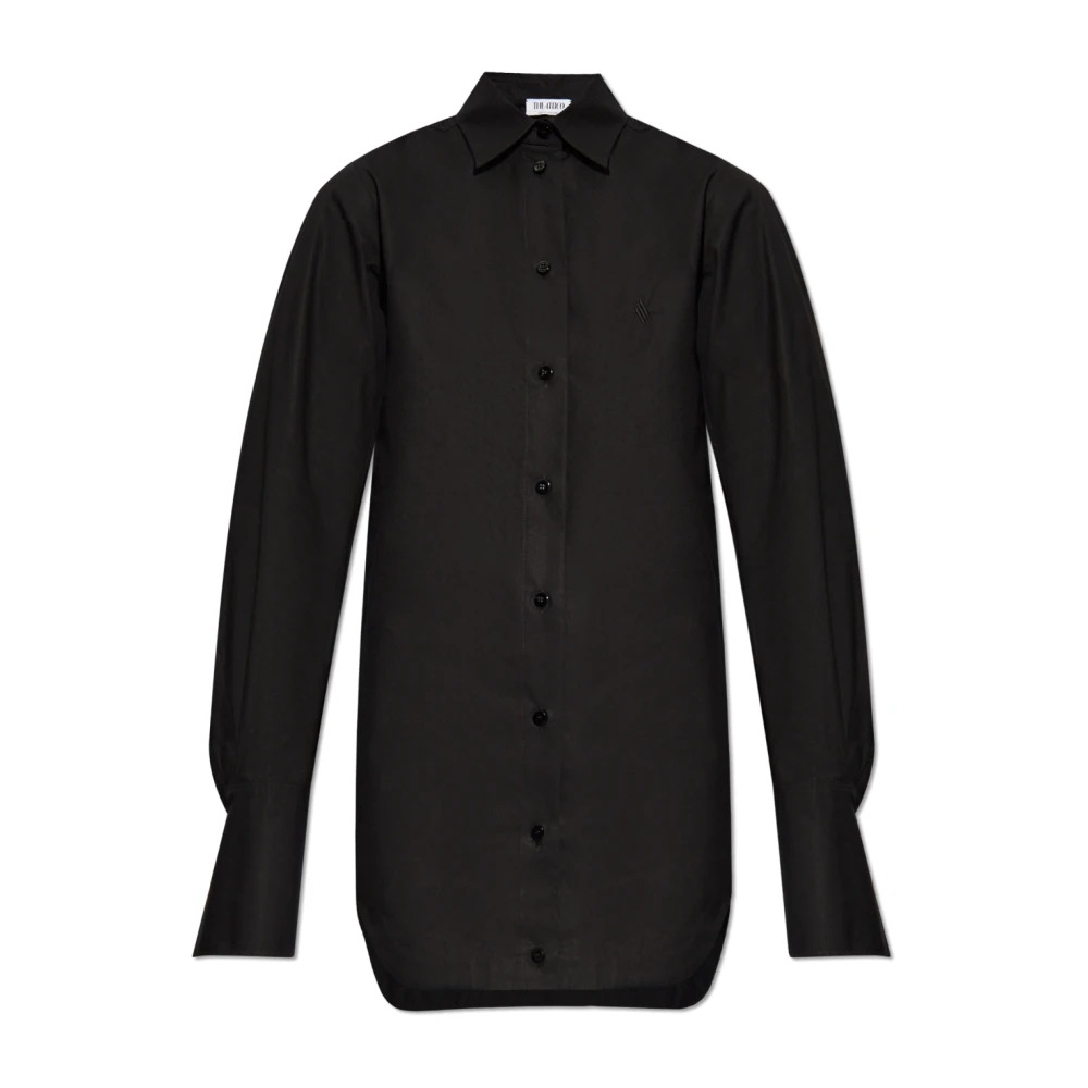 The Attico Shirt met logo Black Dames