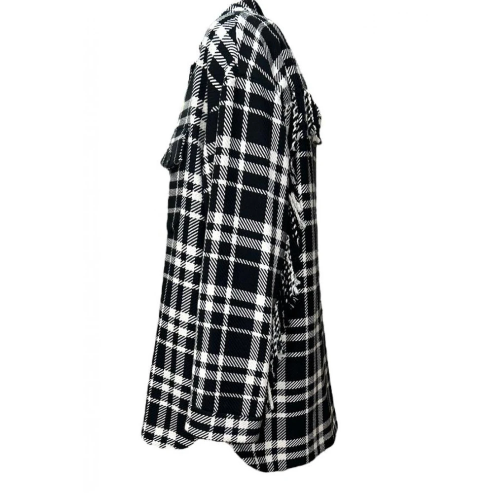 Iblues Polyester jas met franjes in Lumberjack-stijl Multicolor Dames