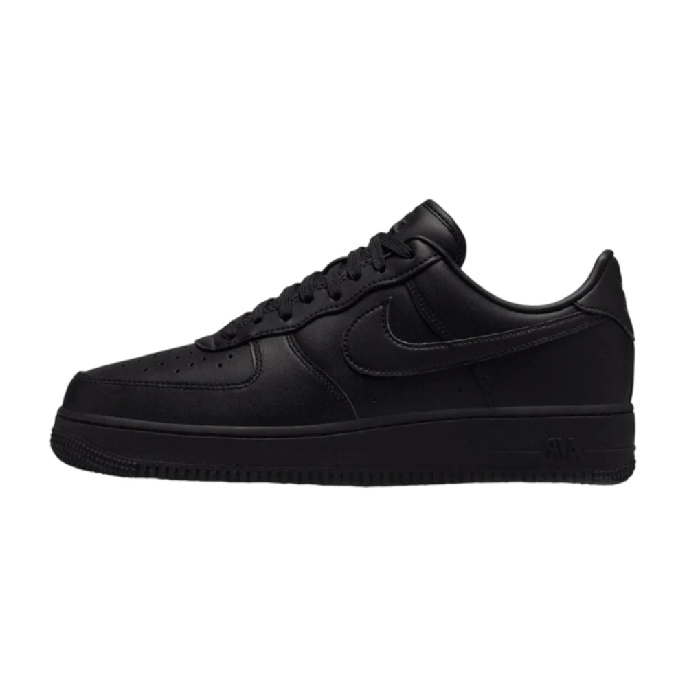 Nike Men's Black Air Force 1 Low 07 Fresh - Skateboarding - 11 1/2 Uk - Sport