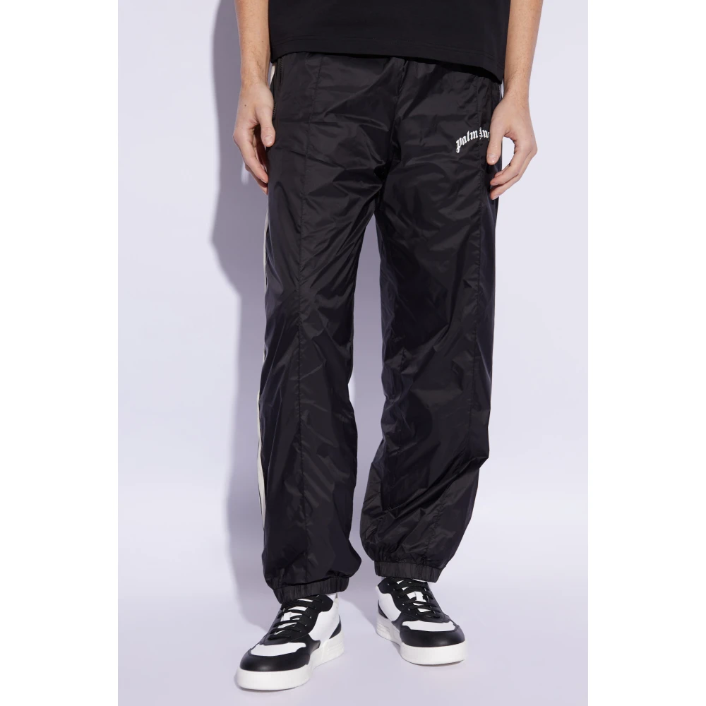 Palm Angels Trainingsbroek met bedrukt logo Black Heren