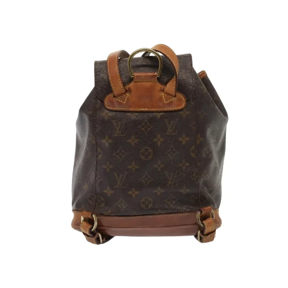 Louis Vuitton Vintage Pre-owned Canvas backpacks Brown Dames