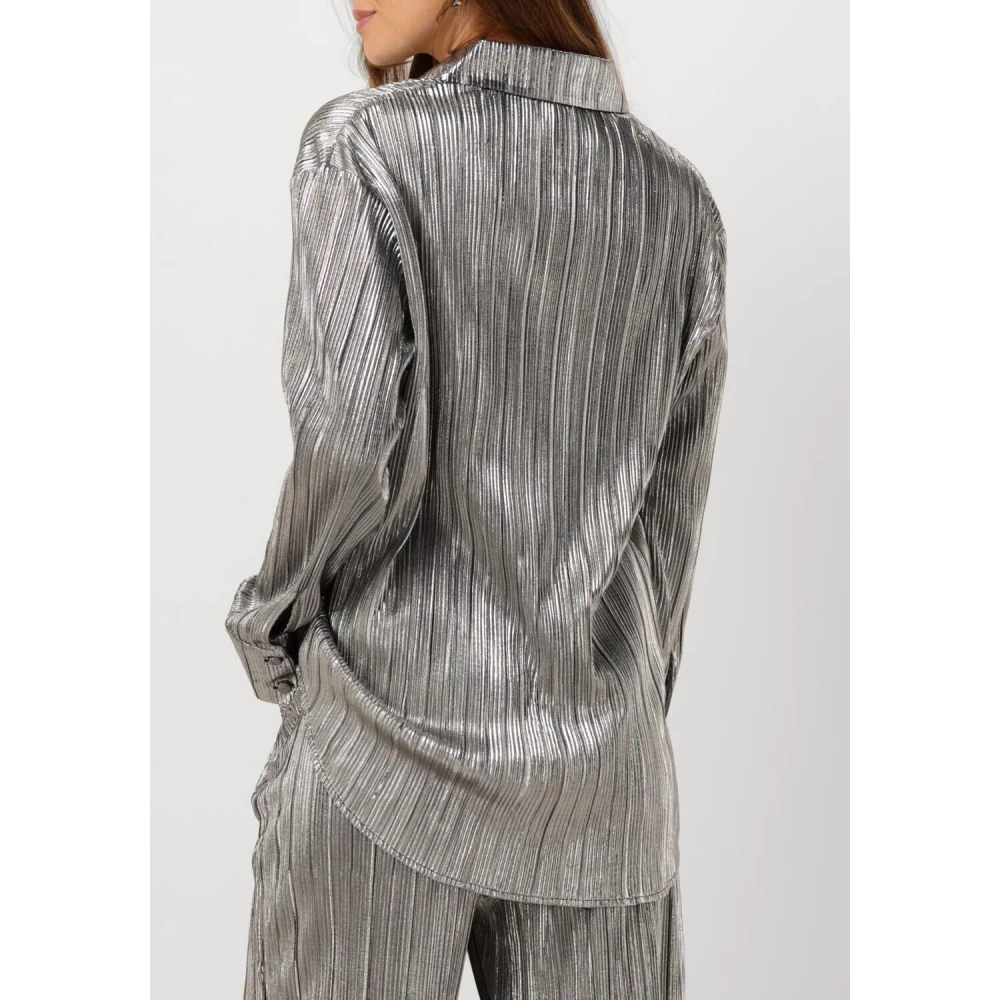 Suncoo Zilveren Linda Blouse Elegant en veelzijdig Gray Dames