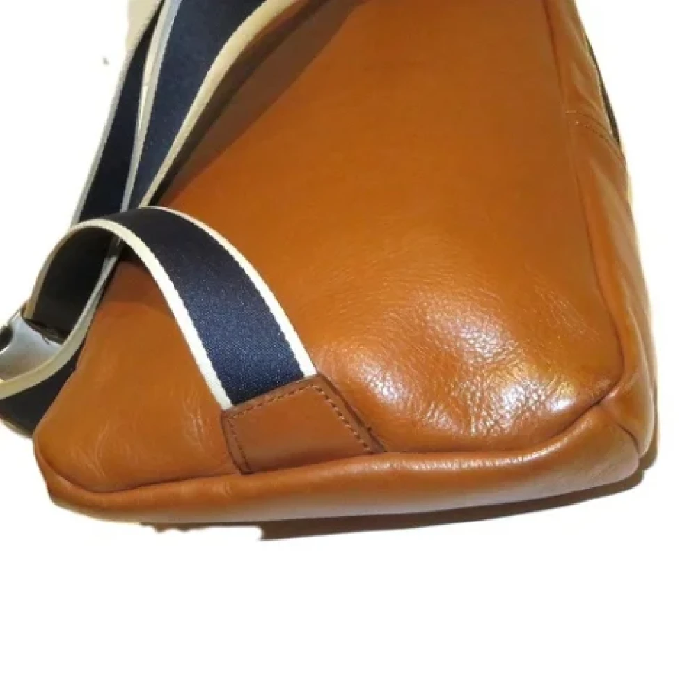 Coach Pre-owned Leather crossbody-bags Brown Heren