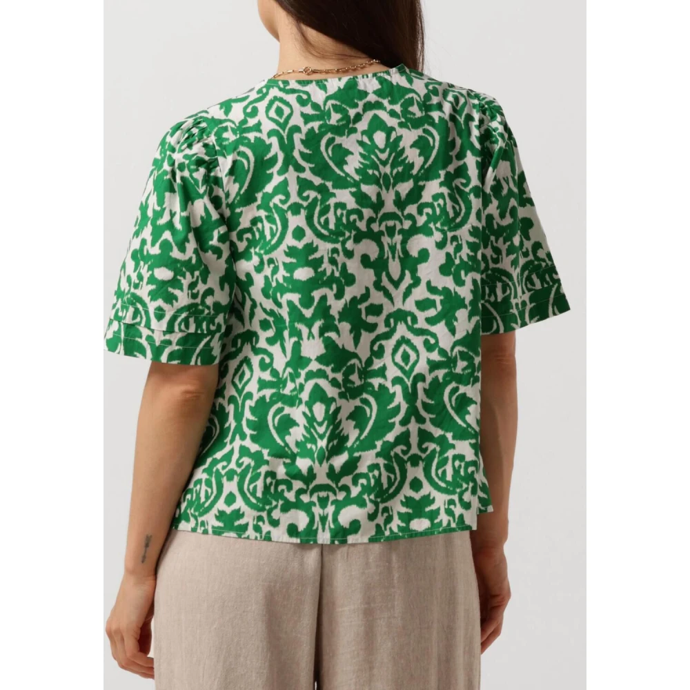 Y.A.S Groen Casual Shirt Green Dames