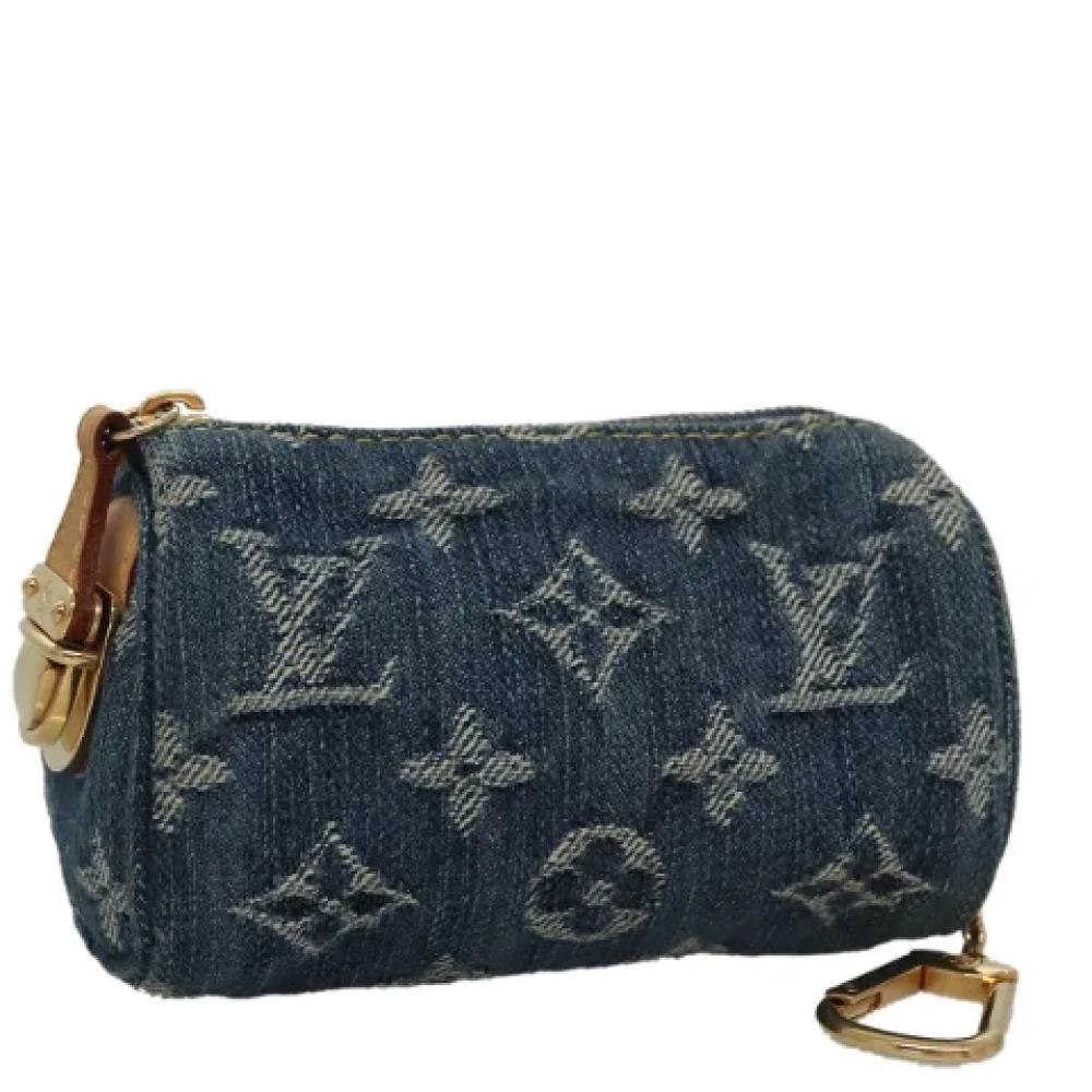 Louis Vuitton Vintage Pre-owned Denim louis-vuitton-bags Blue Dames