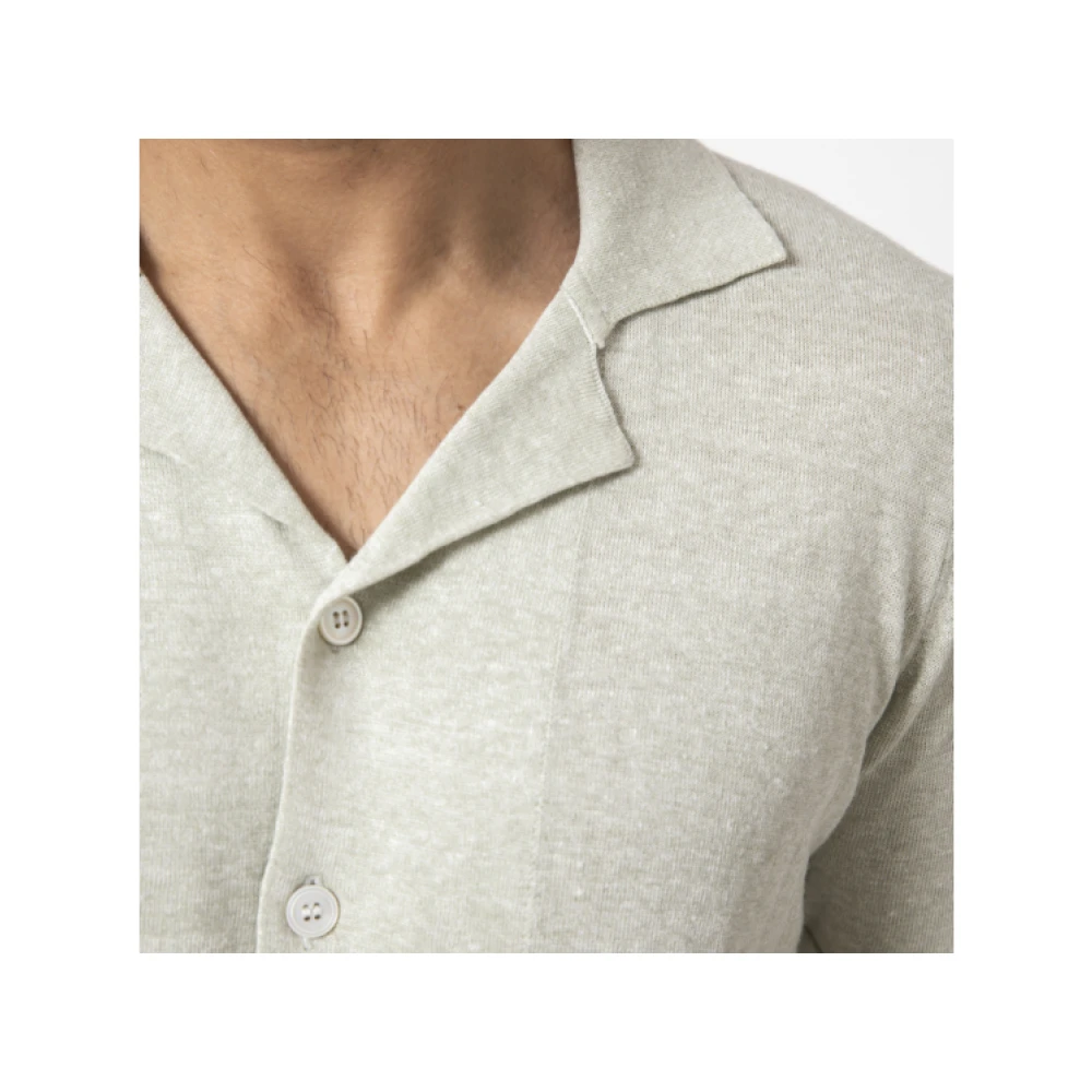 Gran Sasso Short Sleeve Shirt Green Heren