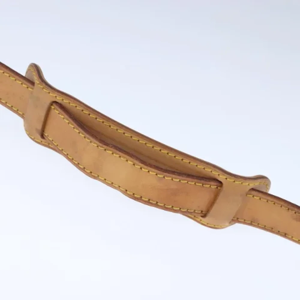 Louis Vuitton Vintage Pre-owned Leather belts Beige Dames