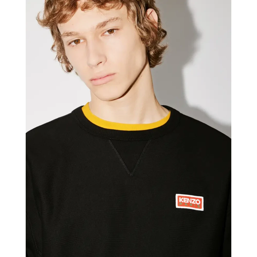 Kenzo Zwarte Sweater met Iconisch Logo Black Heren