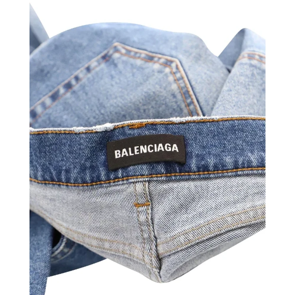 Balenciaga Vintage Pre-owned Cotton jeans Blue Dames