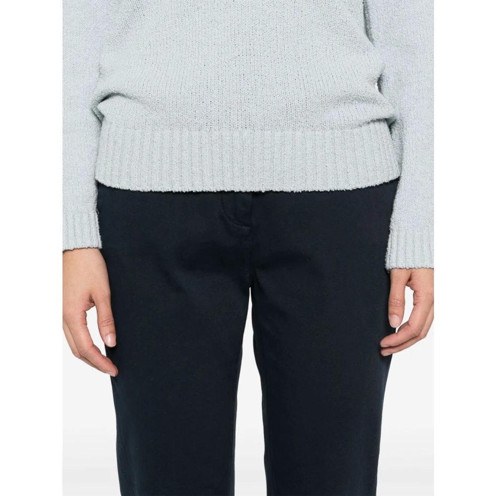 Peuterey Blauwe Broek met Verborgen Sluiting Blue Dames