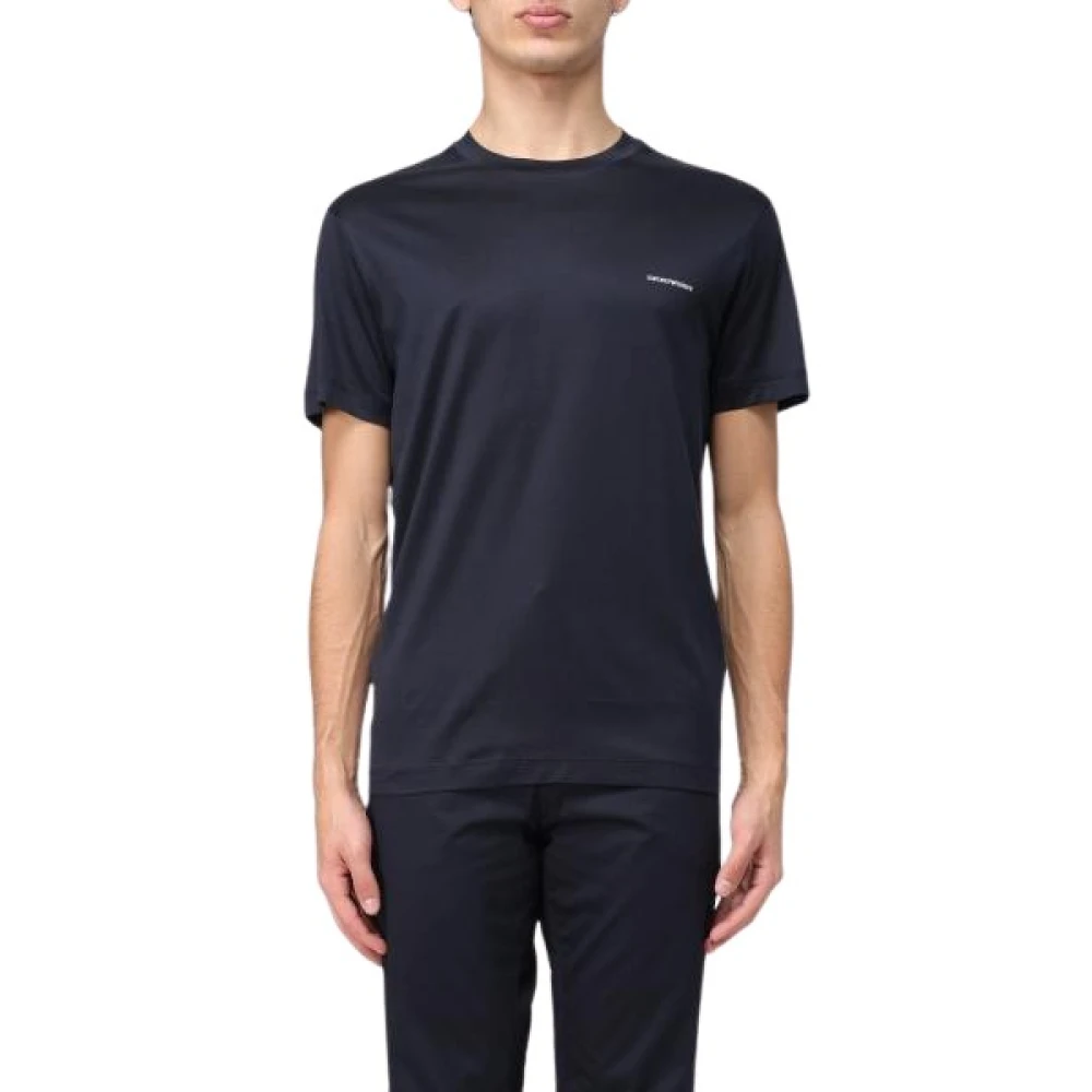 Emporio Armani T-Shirts Blue Heren