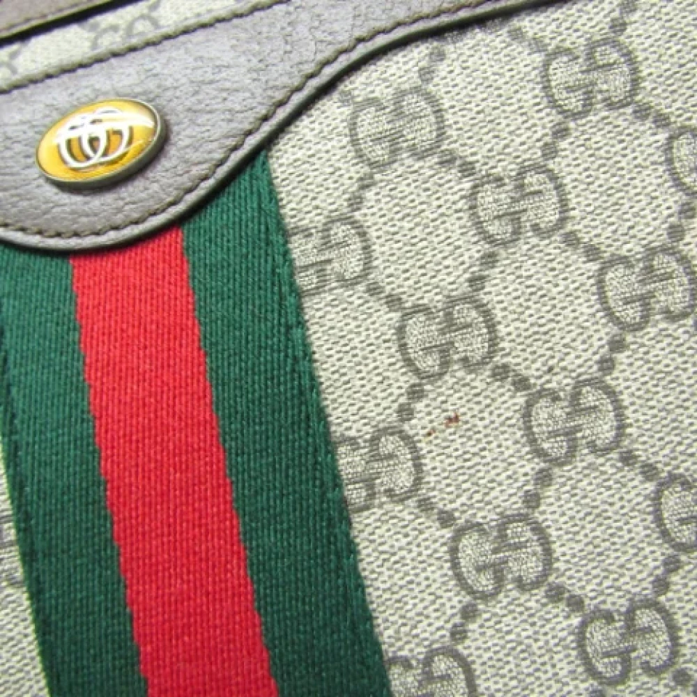 Gucci Vintage Pre-owned Plastic shoulder-bags Beige Dames