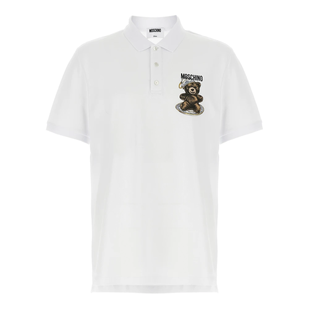 Moschino Homme Blanc - Tops > Polo Shirts