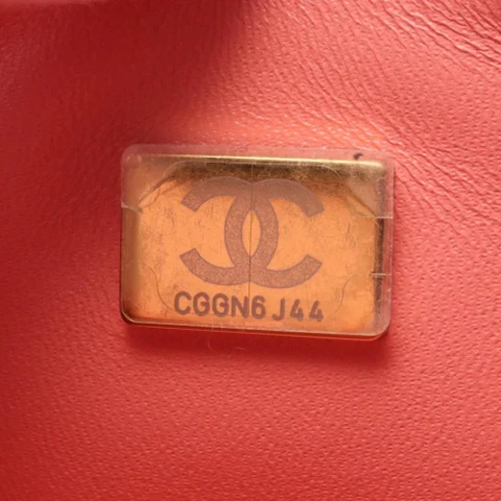 Chanel Vintage Pre-owned Leather chanel-bags Pink Dames