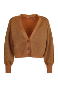 Angeschnittene Strickjacke