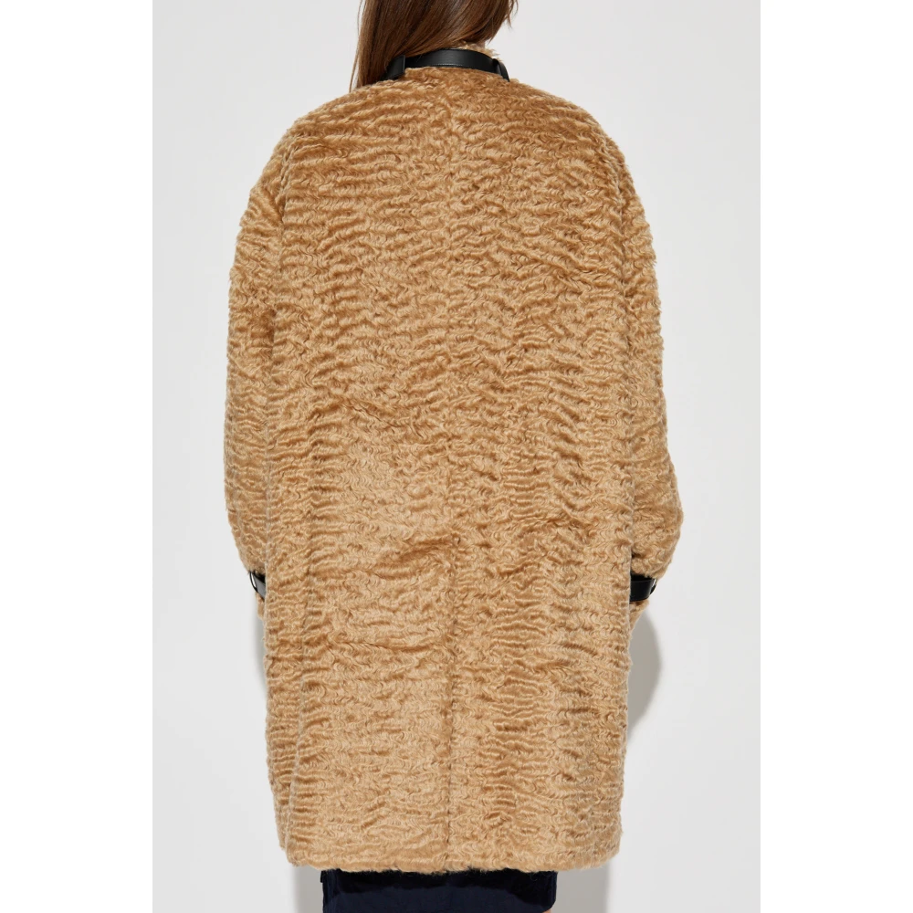 Jil Sander Mohair jas Beige Dames