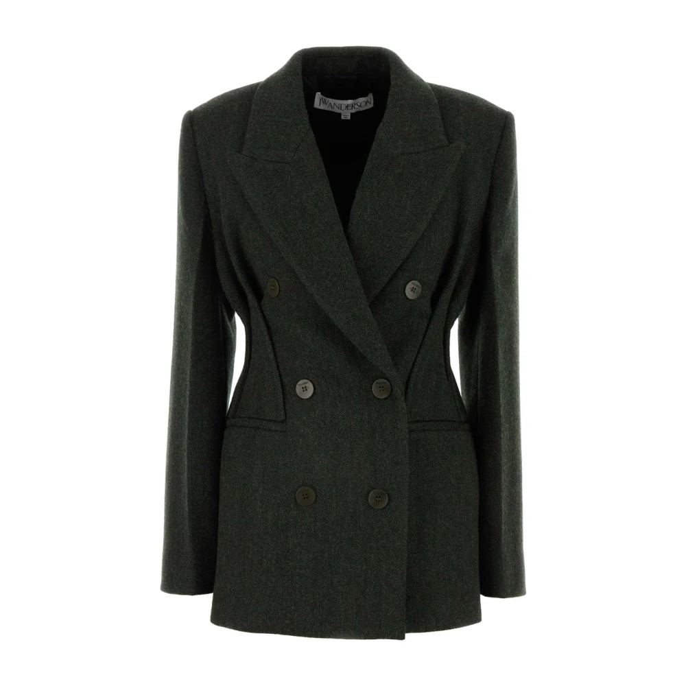 JW Anderson Groene Wollen Blazer Green Dames