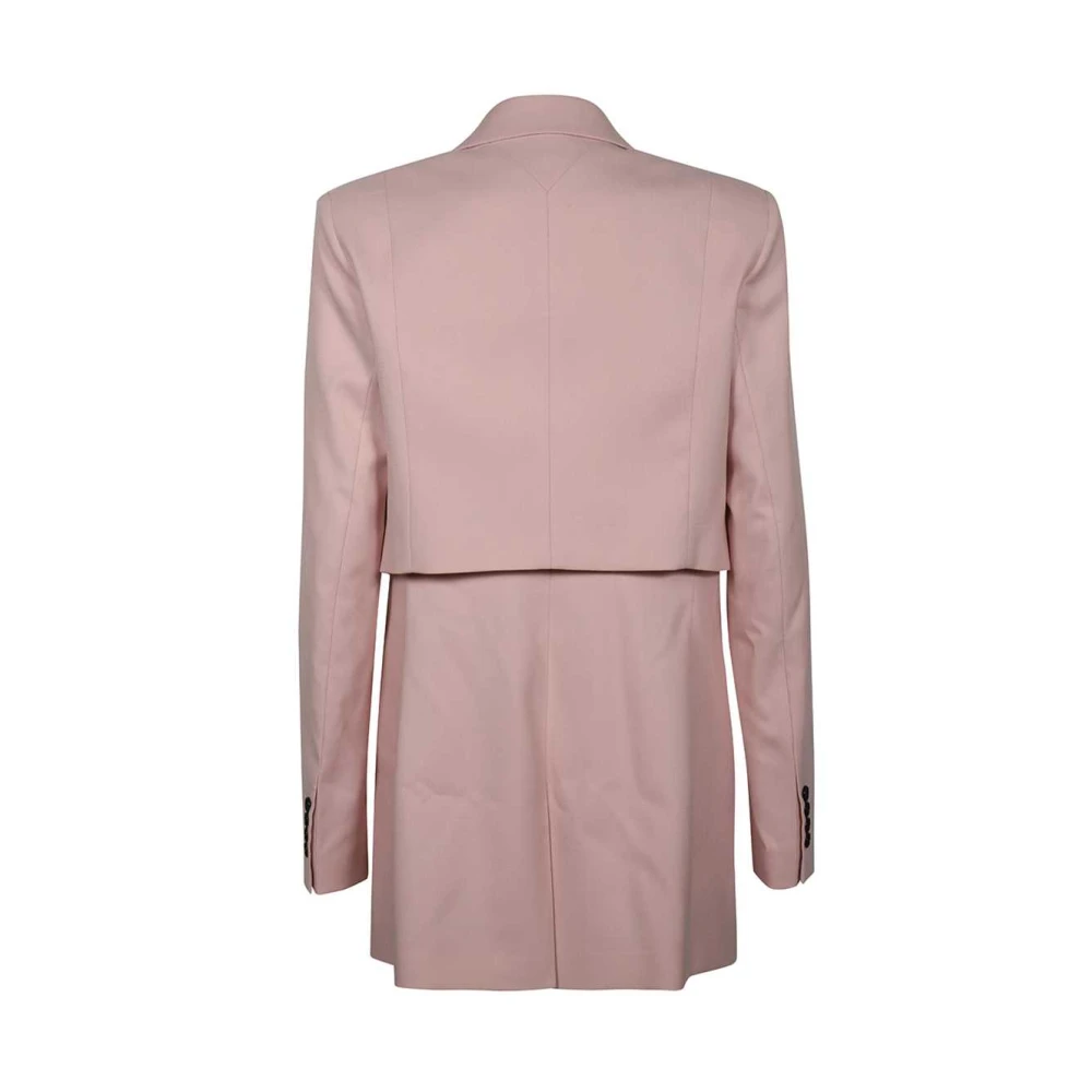 Karl Lagerfeld Contrasterende Knoop Blazer Pink Dames
