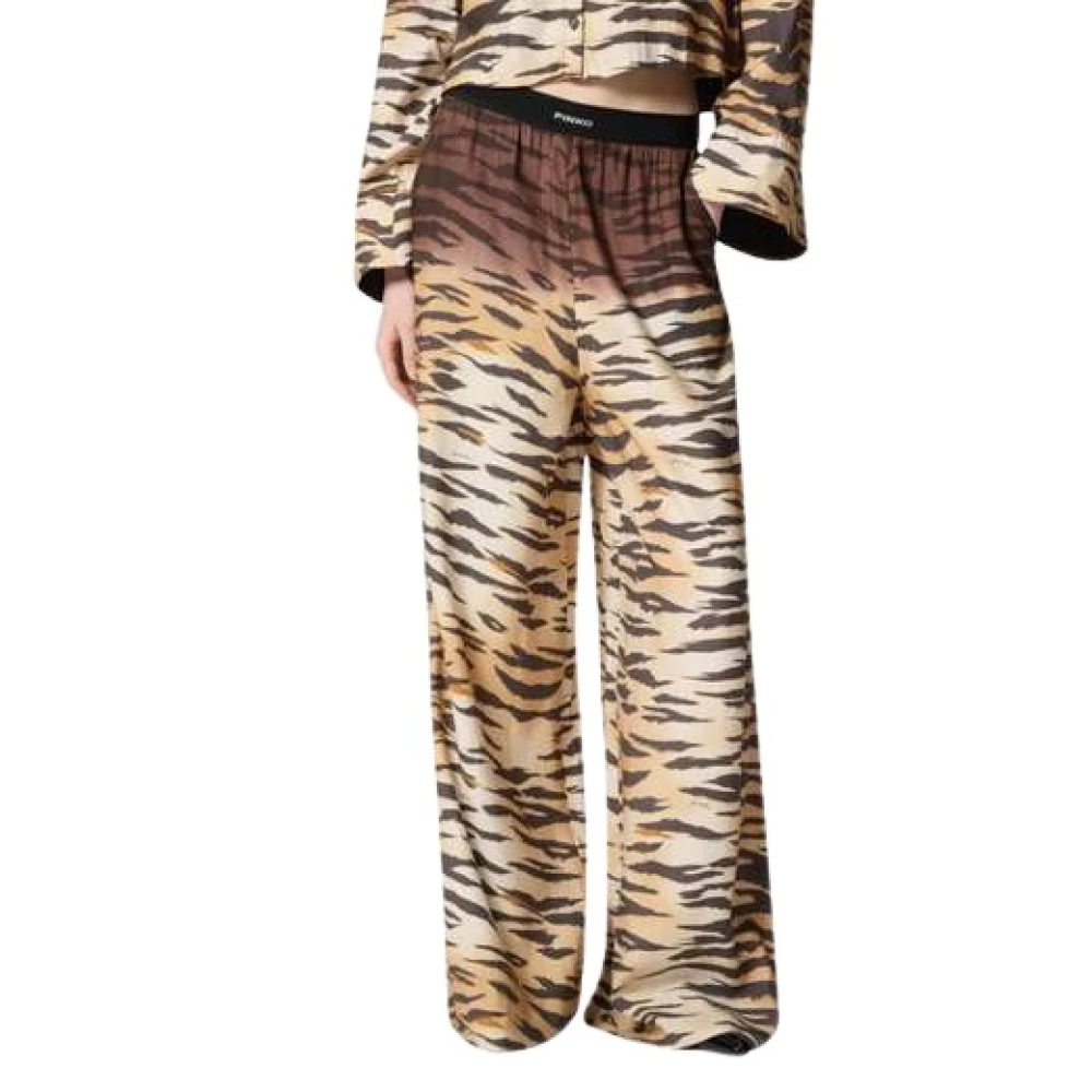 Pinko Donna Marrone Pantaloni, M, New,