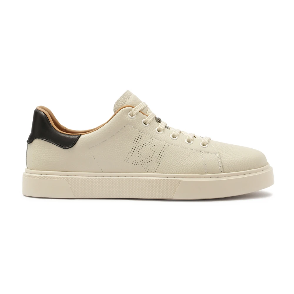 Kazar Leren herenschoenen met perforaties Heren Schoenen Beige